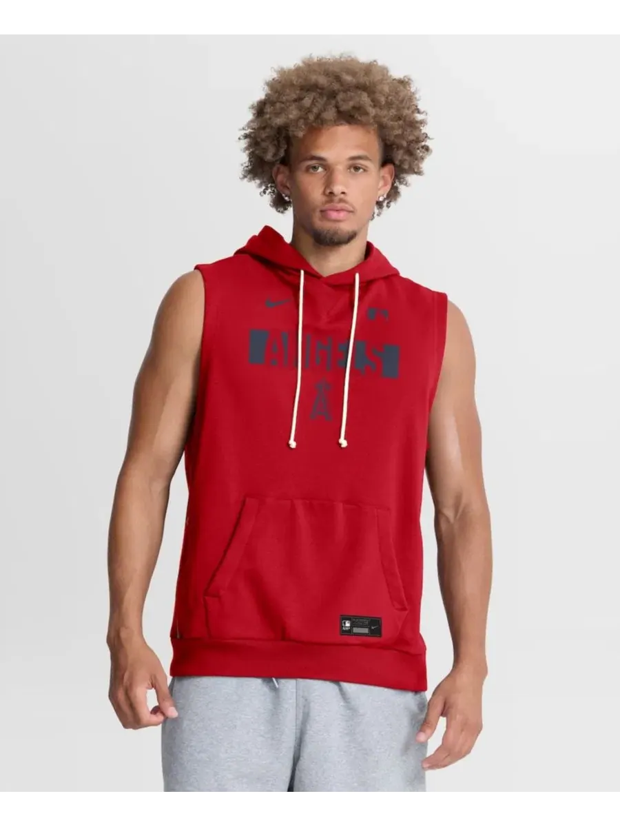Худи без рукавов Dri-FIT с капюшоном, модель Standard Issue Nike — изображение 1 из 3, красный