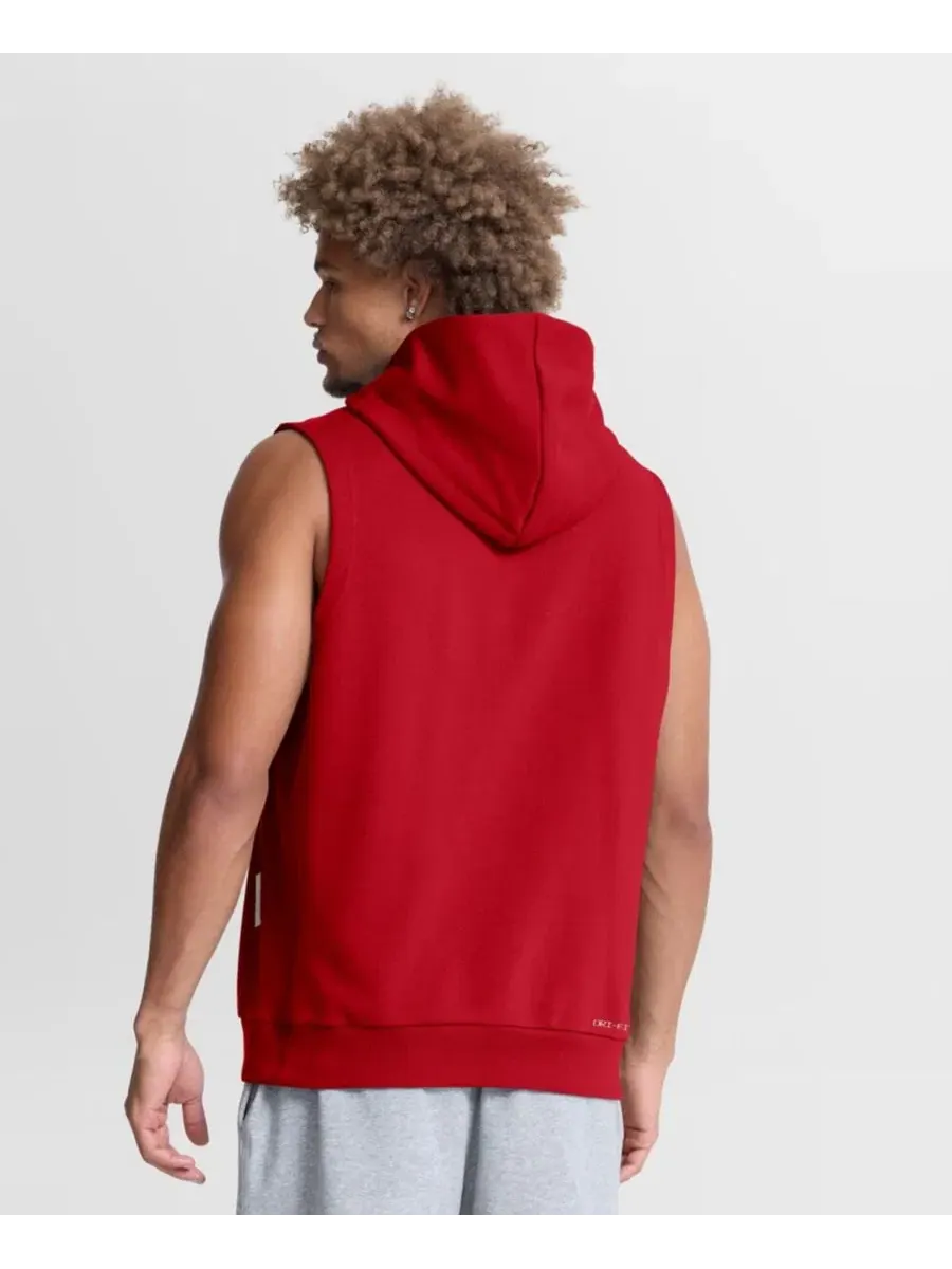 Худи без рукавов Dri-FIT с капюшоном, модель Standard Issue Nike — изображение 3 из 3, красный