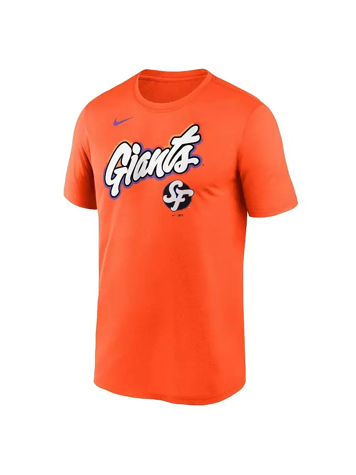 Мужская футболка San Francisco Giants 2025 City Connect Team Phrase Legend Performance оранжевого — изображение 2 из 3