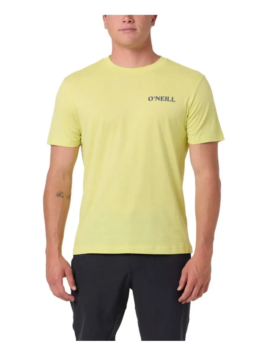 Футболка с принтом, модель Crewneck Graphic O'Neill, Celery — изображение 2 из 7