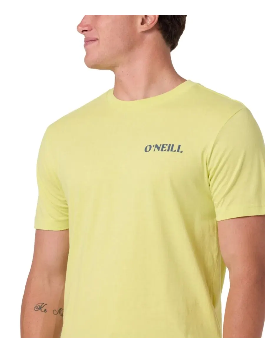 Футболка с принтом, модель Crewneck Graphic O'Neill, Celery — изображение 4 из 7