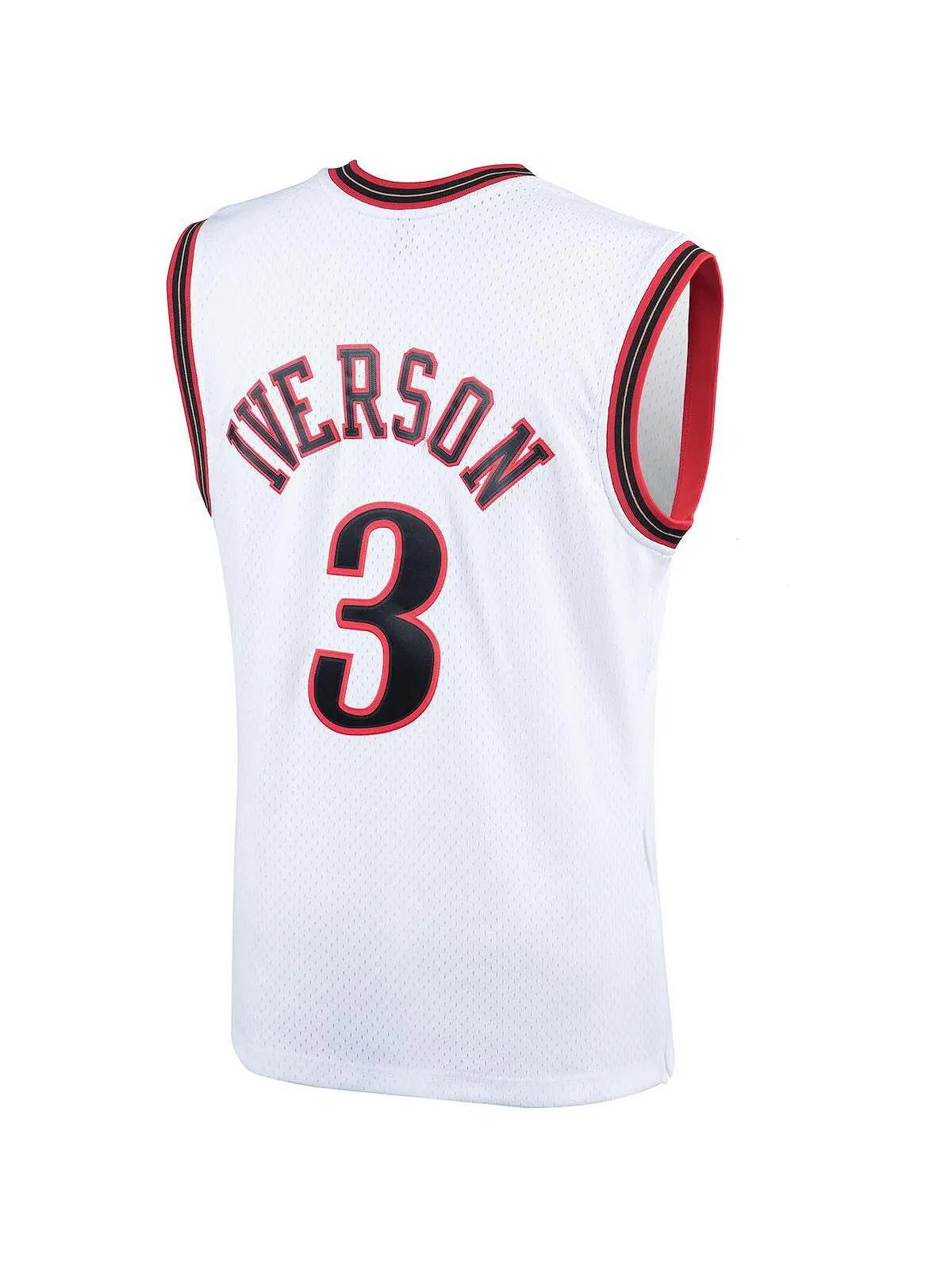 Мужская джерси allen iverson white philadelphia 76ers 2000 hardwood classics swingman player — изображение 3 из 3, белый