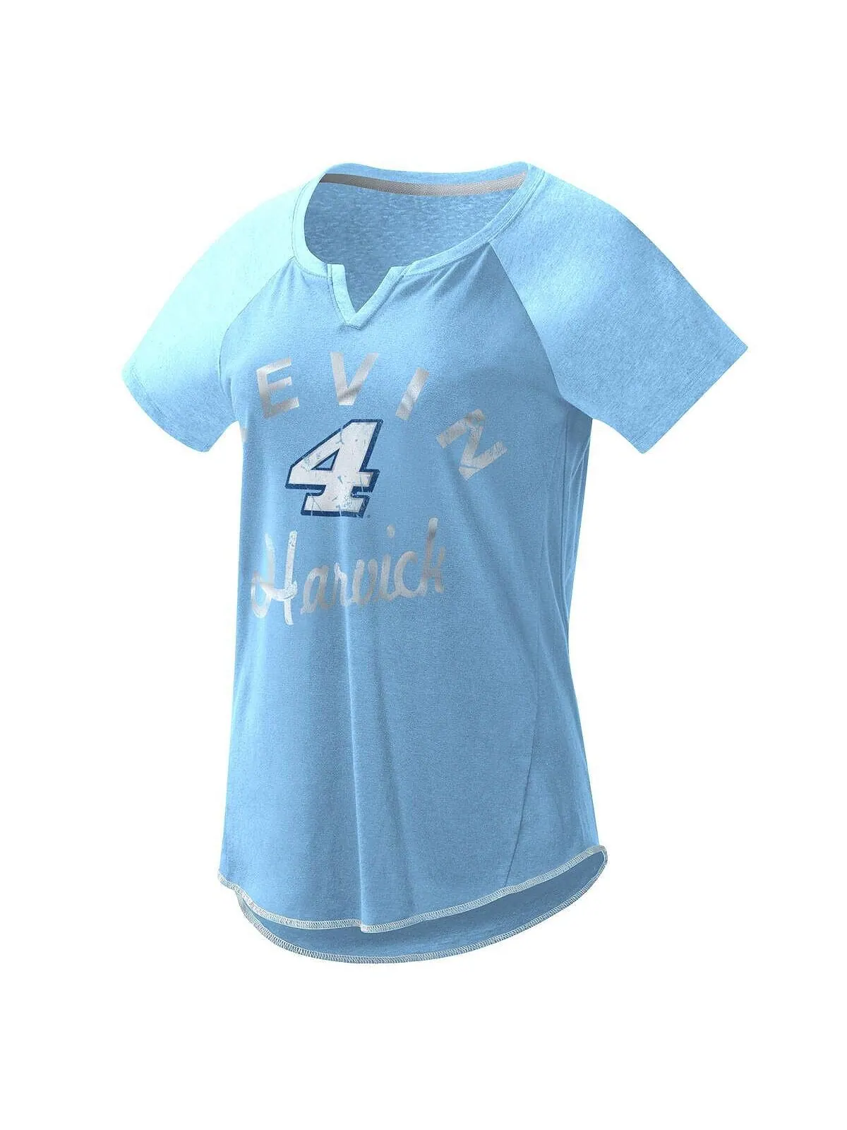 Женская голубая футболка Kevin Harvick Grand Slam Tri-Blend Notch с v-образным вырезом G-III 4Her — изображение 1 из 1