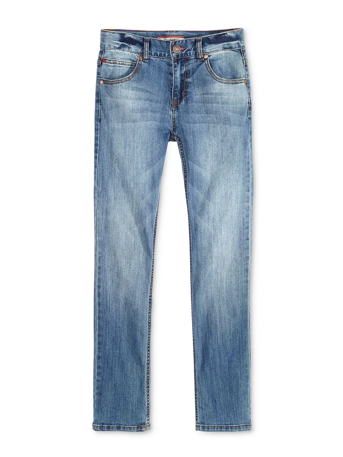 Футболка с баннером для мальчиков и джинсы Blue Stone Tommy Hilfiger — изображение 7 из 7, синий