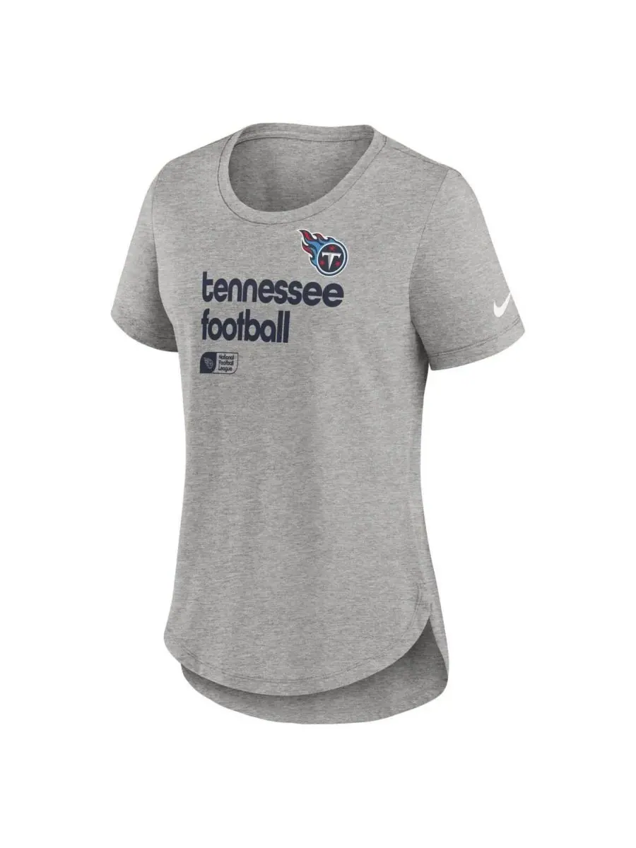 Nike Женская футболка Heather Gray Tennessee Titans Team Shout Out Tri-Blend — изображение 2 из 3, серый