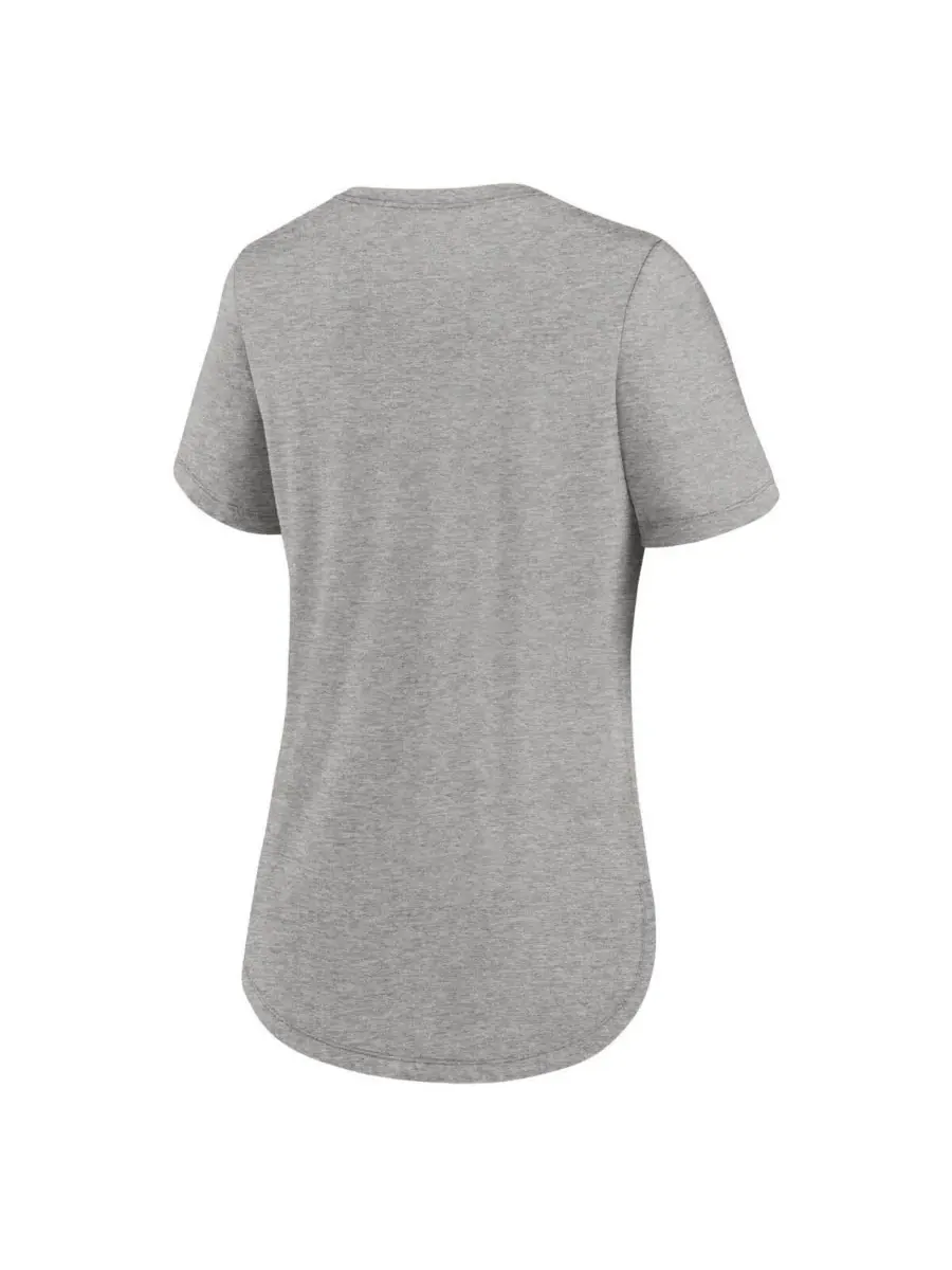 Nike Женская футболка Heather Gray Tennessee Titans Team Shout Out Tri-Blend — изображение 3 из 3, серый