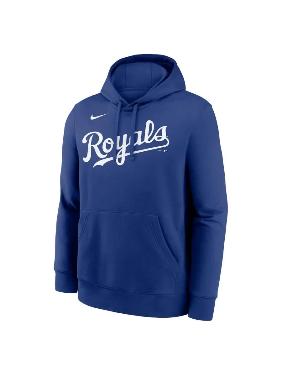 Мужская флисовая толстовка с капюшоном Bobby Witt Jr. Royal Kansas City Royals с именем и номером — изображение 2 из 3