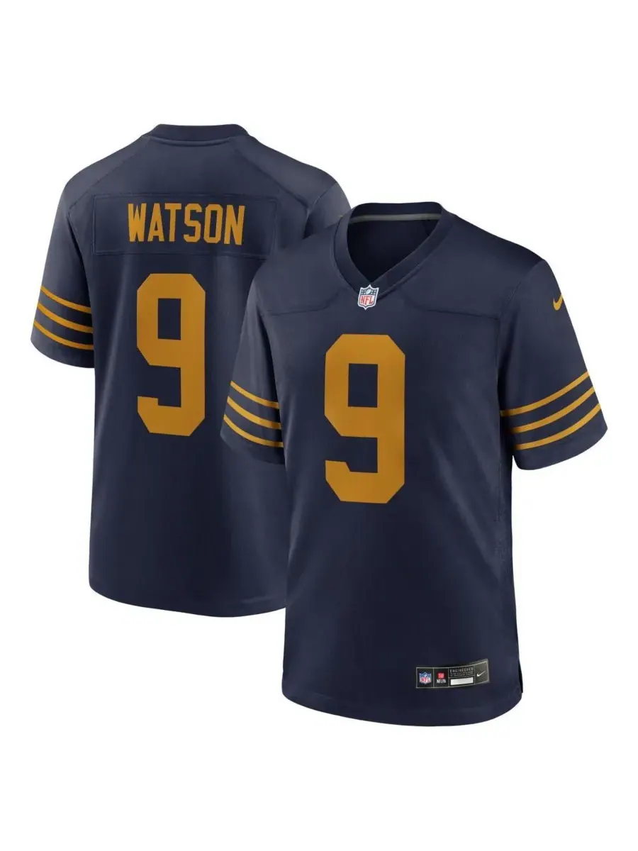 Nike Мужская темно-синяя игровая майка Кристиана Уотсона команды Green Bay Packers, классическая — изображение 1 из 3
