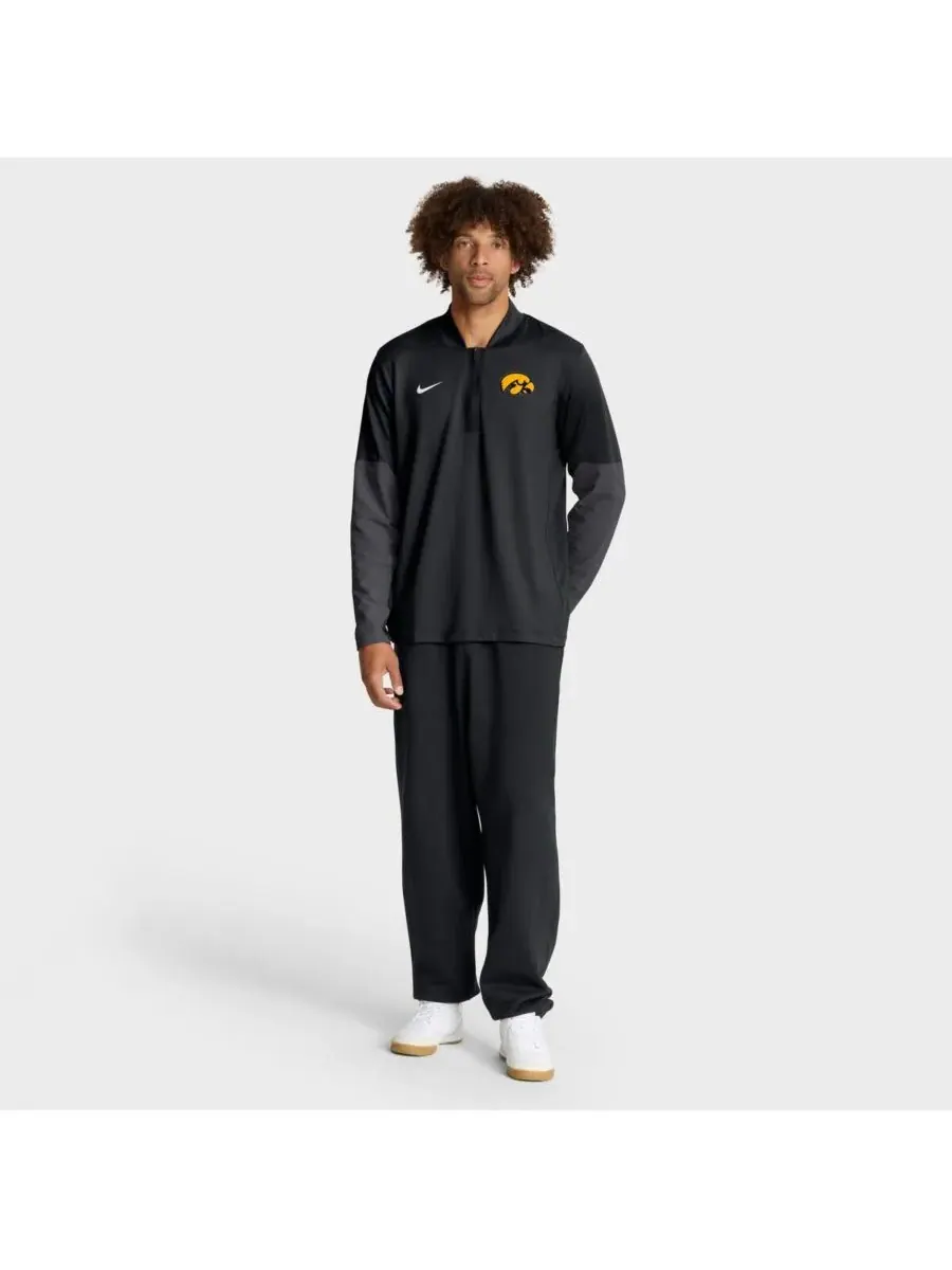 Nike Мужская черная толстовка с капюшоном Iowa Hawkeyes One Goal Performance с застежкой-молнией до — изображение 3 из 5