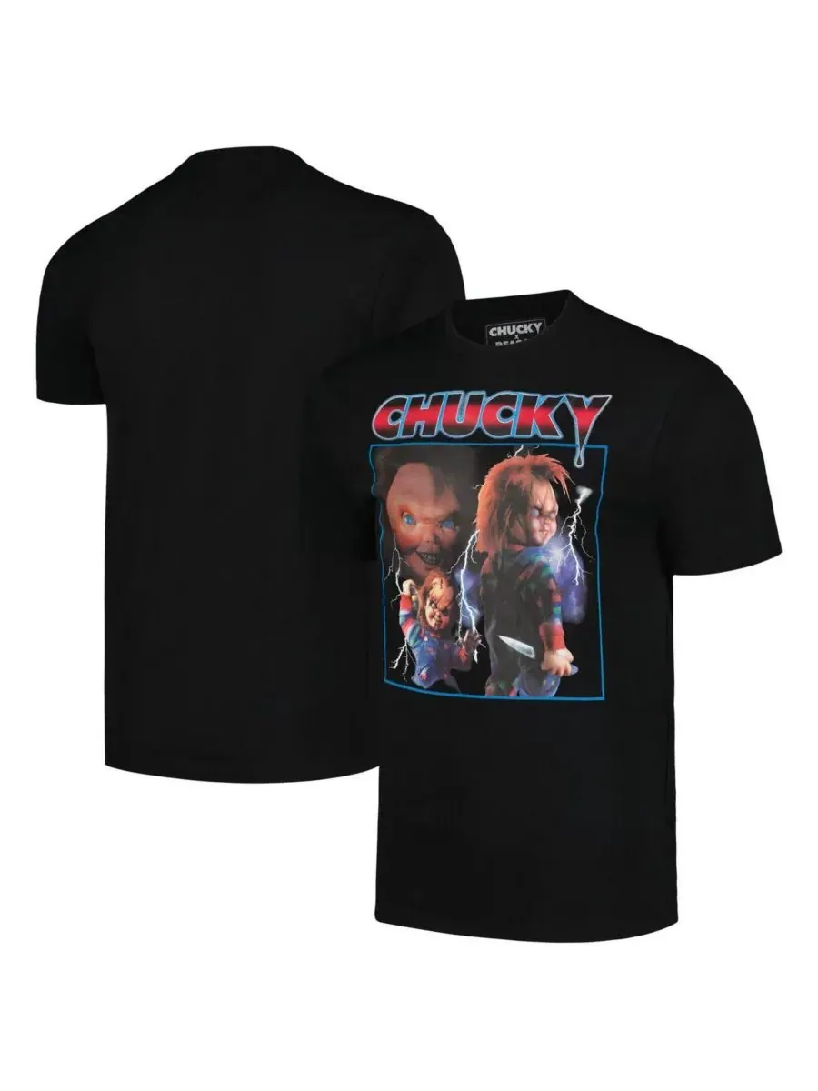 Reason Мужская и женская черная футболка Chucky Epic — изображение 1 из 3, черный