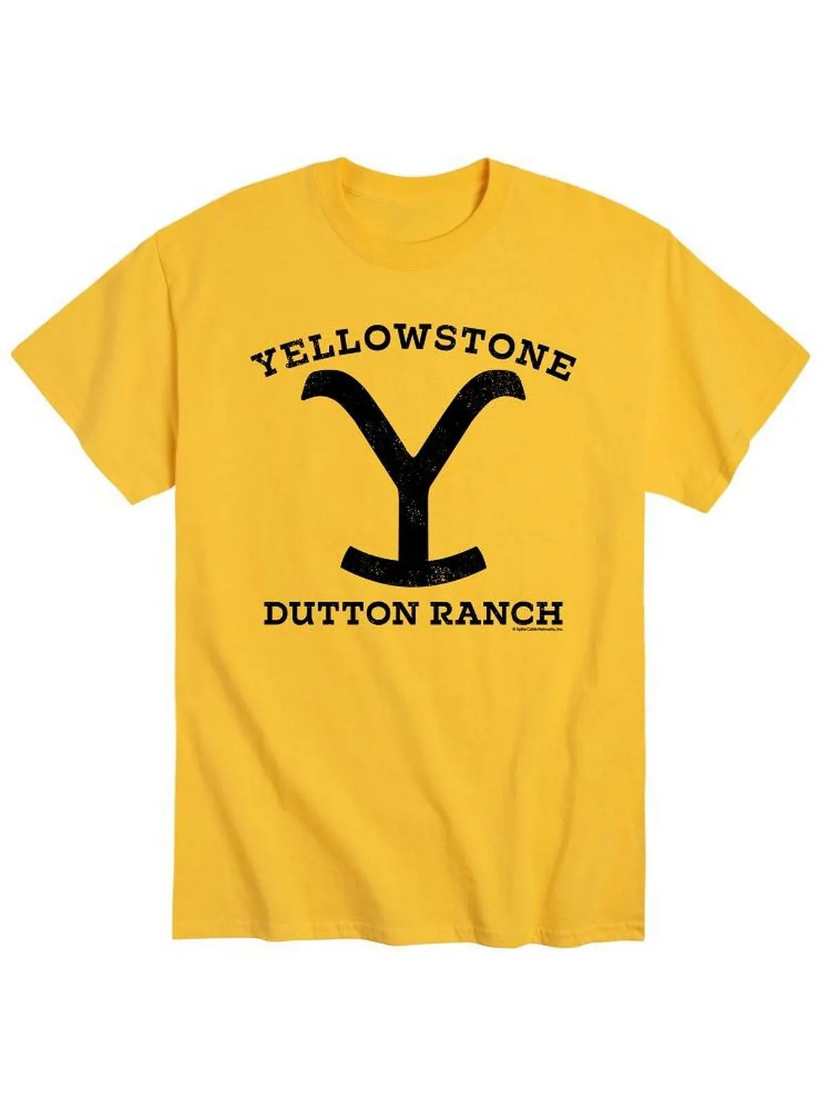 Мужская футболка yellowstone dutton ranch AIRWAVES — изображение 1 из 1, желтый