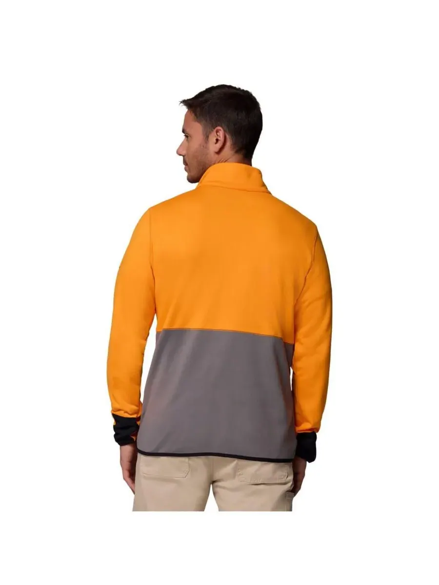 Columbia Мужская толстовка Tennessee Orange/Gray Tennessee Volunteers Hike Omni-Wick Half-Zip — изображение 2 из 5