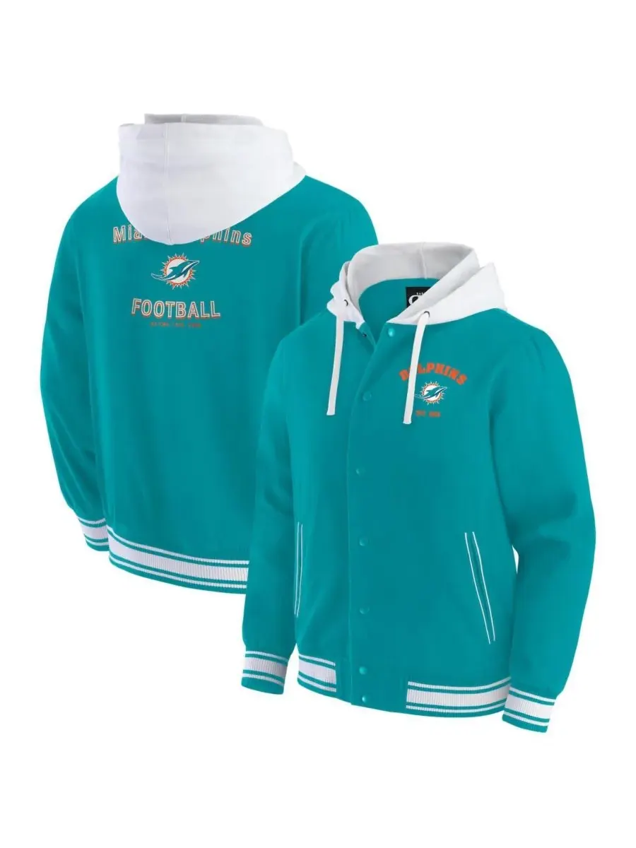 Fanatics Мужская толстовка с капюшоном на кнопках Darius Rucker Collection от Miami Dolphins цвета — изображение 1 из 3