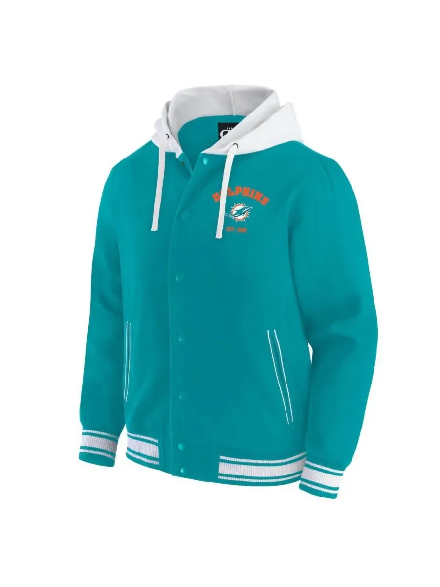 Fanatics Мужская толстовка с капюшоном на кнопках Darius Rucker Collection от Miami Dolphins цвета — изображение 2 из 3