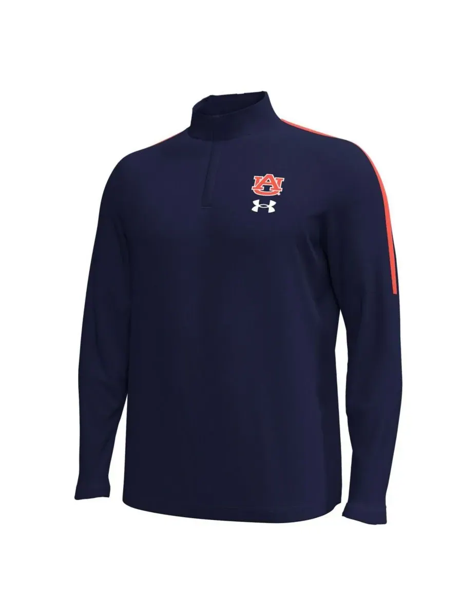 Under Armour Мужская темно-синяя толстовка Auburn Tigers Playoff Performance с застежкой-молнией на — изображение 3 из 3