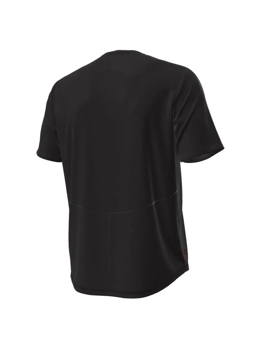 Under Armour Мужская черная футболка Wisconsin Badgers Sideline Knockout — изображение 2 из 3, черный