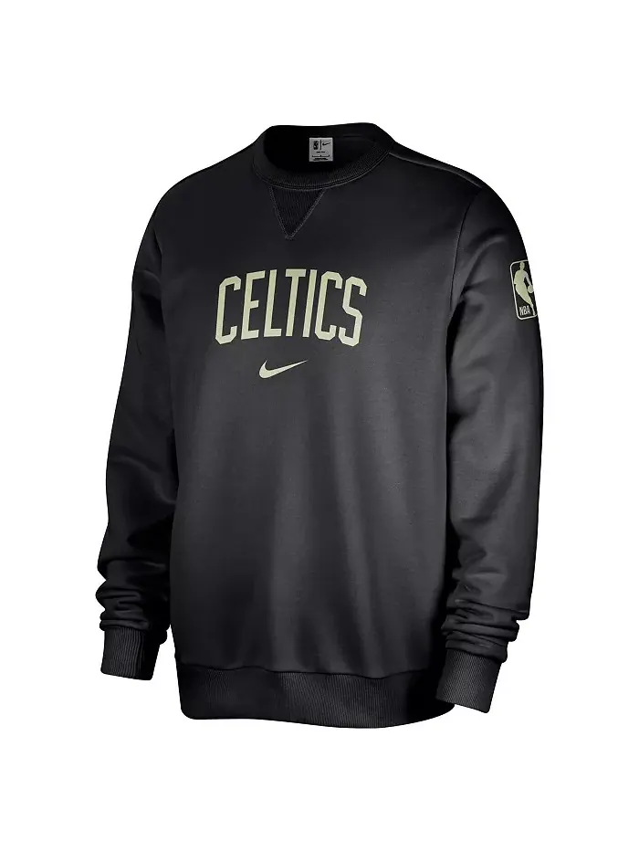 Мужская черная толстовка Boston Celtics Courtside Standard Issue Performance Pullover Nike — изображение 1 из 1