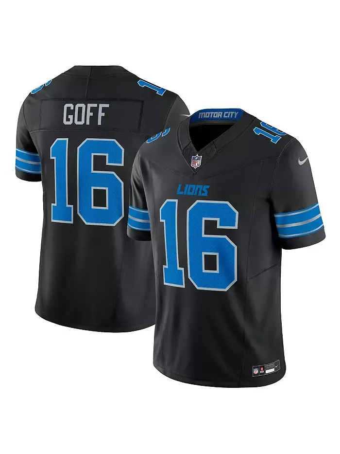 Мужская черная джерси Detroit Lions Vapor F.U.S.E. Limited Джареда Гоффа Nike — изображение 1 из 3