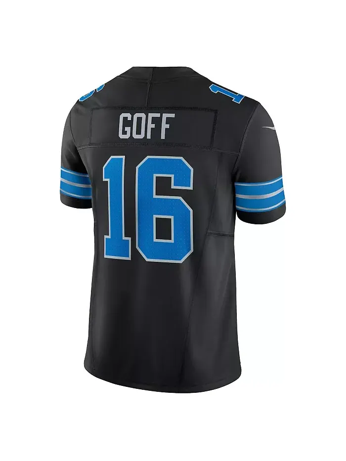 Мужская черная джерси Detroit Lions Vapor F.U.S.E. Limited Джареда Гоффа Nike — изображение 3 из 3