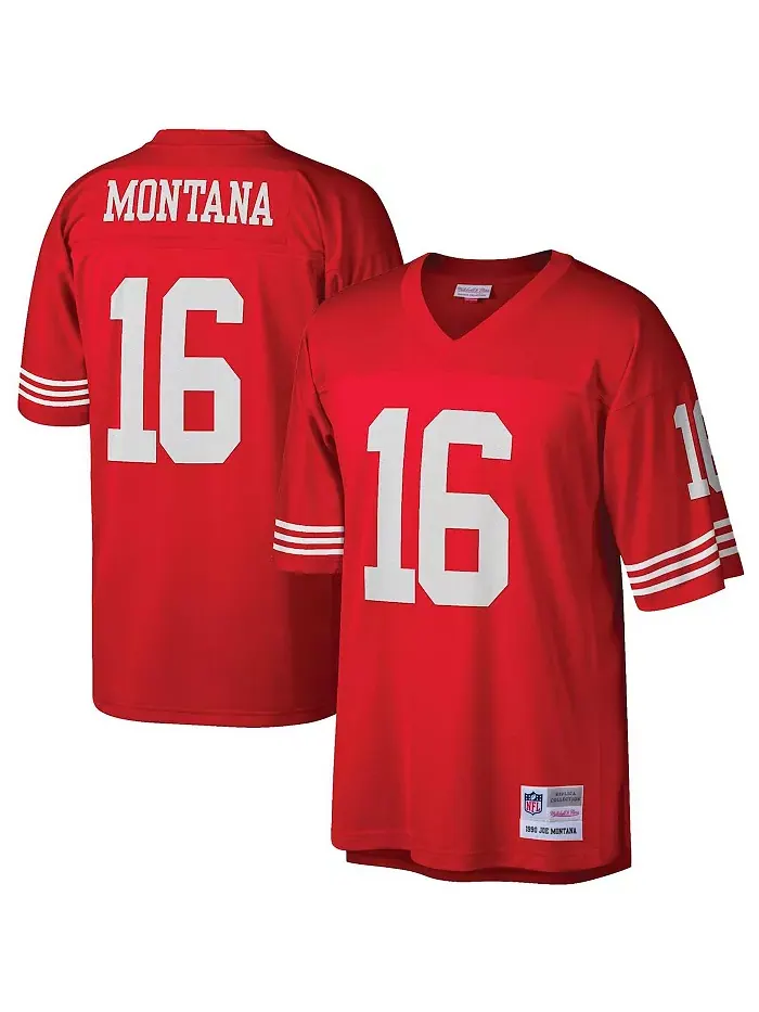 Мужская реплика джерси Joe Montana в красном цвете San Francisco 49ers Legacy Mitchell & Ness — изображение 1 из 3