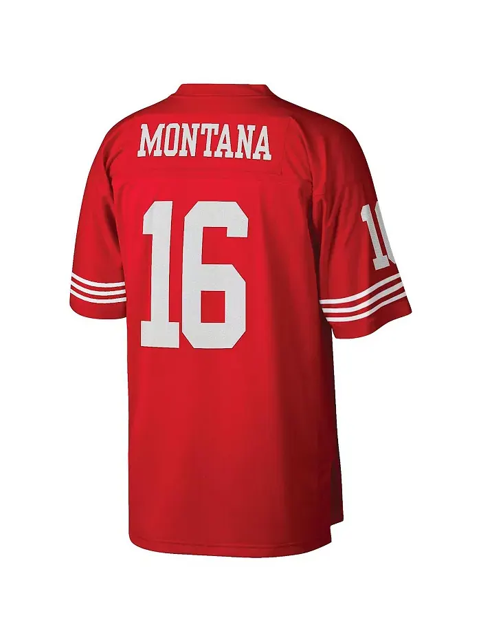 Мужская реплика джерси Joe Montana в красном цвете San Francisco 49ers Legacy Mitchell & Ness — изображение 2 из 3