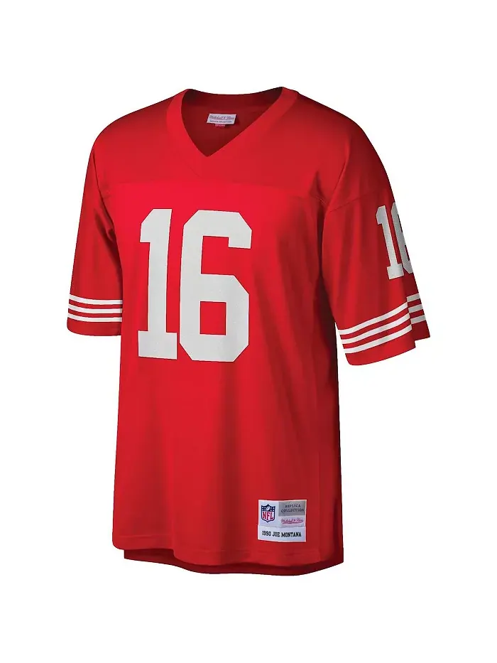 Мужская реплика джерси Joe Montana в красном цвете San Francisco 49ers Legacy Mitchell & Ness — изображение 3 из 3