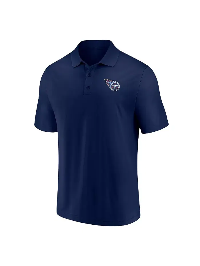 Мужская поло Tennessee Titans в синем цвете Fanatics — изображение 3 из 3