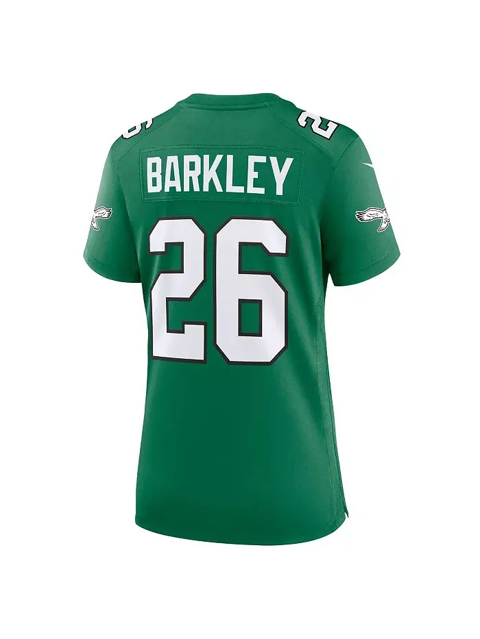 Женская запасная игровая майка Saquon Barkley Kelly Green Philadelphia Eagles Nike — изображение 3 из 3