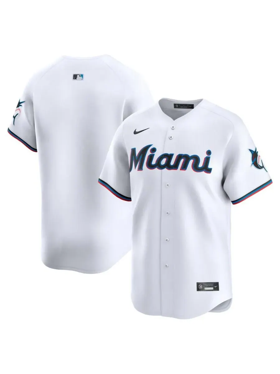 Nike Мужская белая домашняя футболка Miami Marlins Limited — изображение 1 из 3, белый