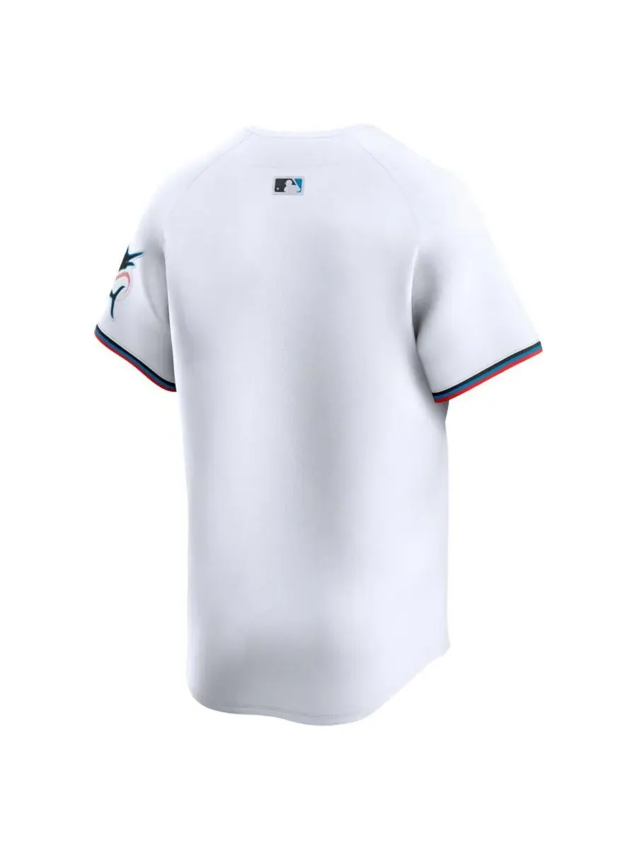 Nike Мужская белая домашняя футболка Miami Marlins Limited — изображение 2 из 3, белый