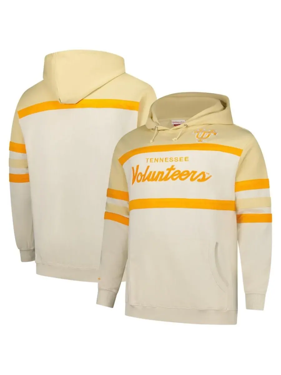 Mitchell & Ness Мужская кремовая толстовка с капюшоном "Tennessee Volunteers Big Tall Head Coach" — изображение 1 из 3
