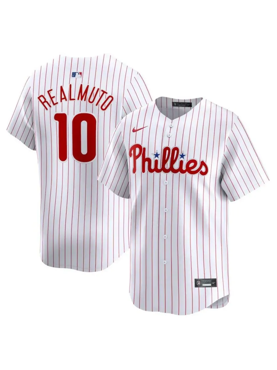 Nike Мужская белая домашняя футболка JT Realmuto Philadelphia Phillies, ограниченная серия — изображение 1 из 3, белый