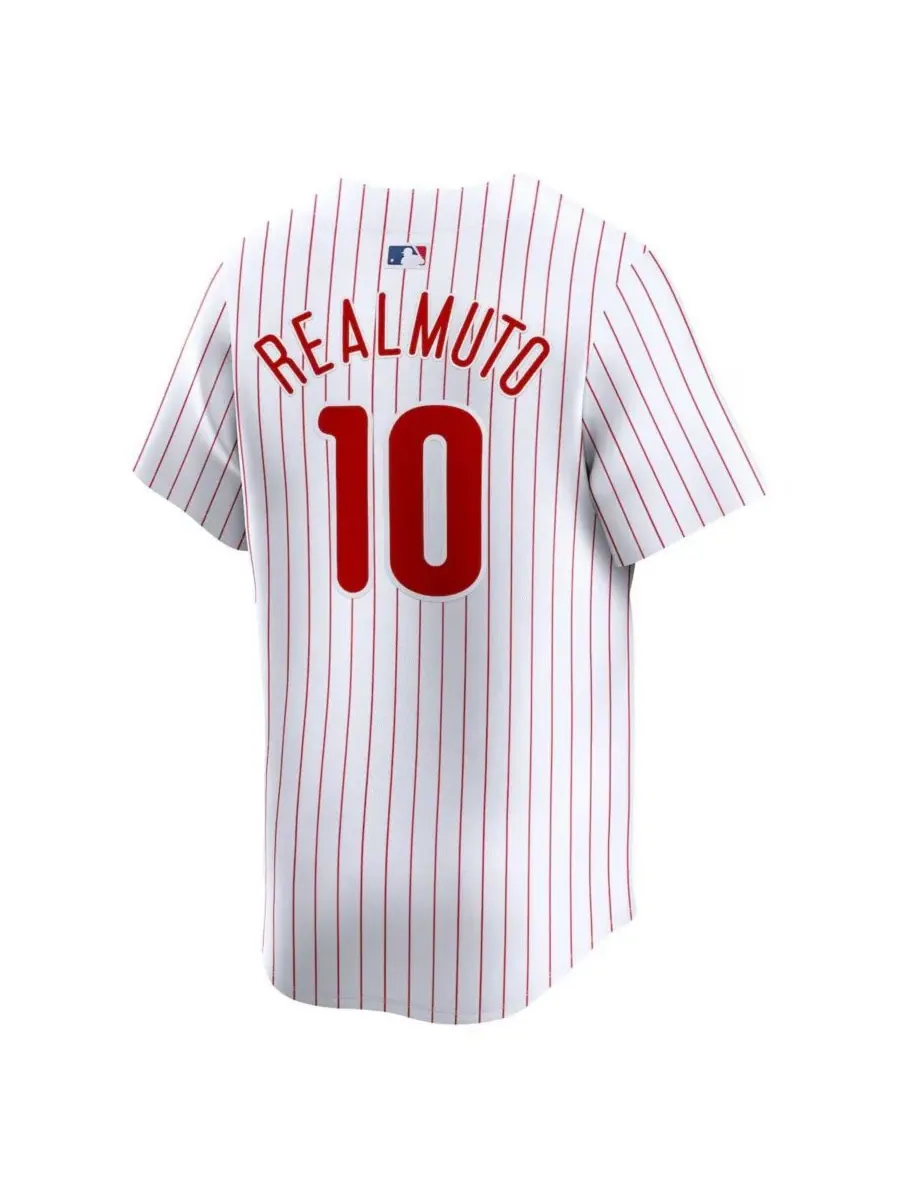Nike Мужская белая домашняя футболка JT Realmuto Philadelphia Phillies, ограниченная серия — изображение 2 из 3, белый
