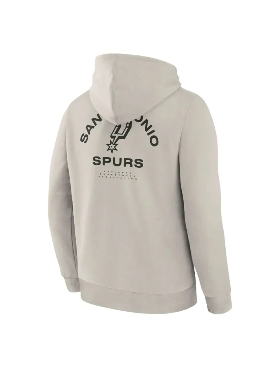 Худи с капюшоном San Antonio Spurs Blocked Shot Premium Pullover Hoodie Fanatics — изображение 3 из 5, бежевый