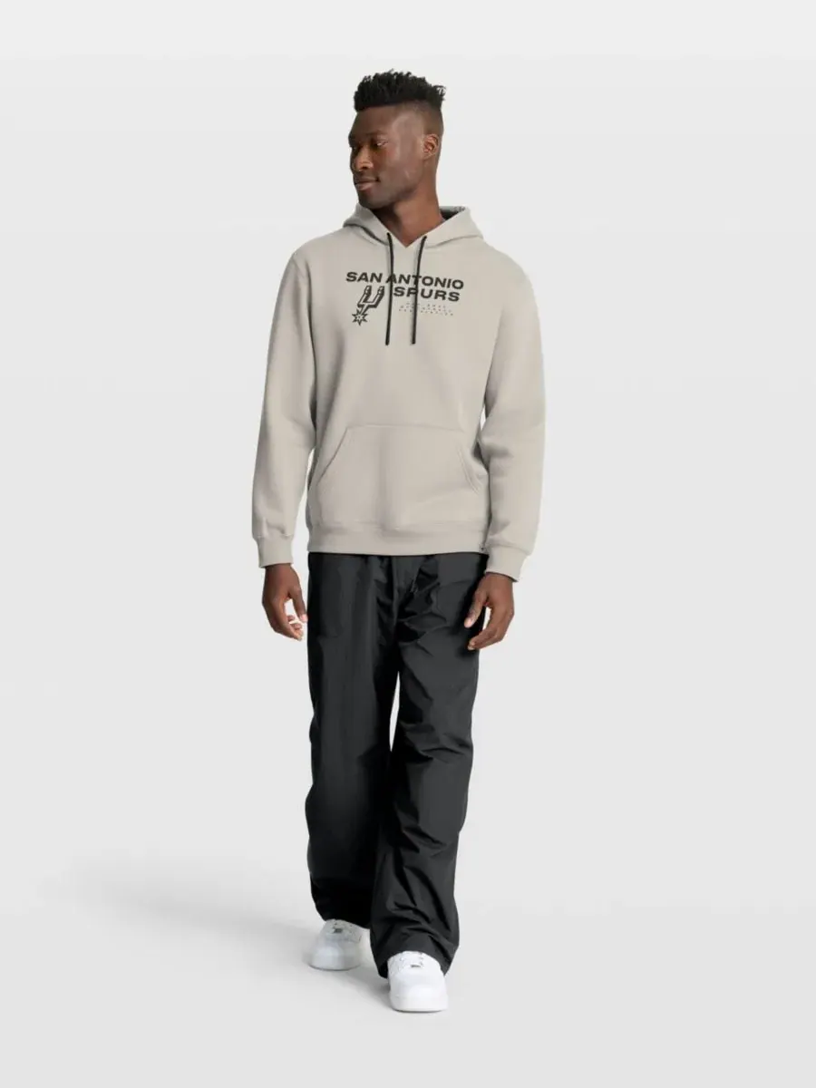 Худи с капюшоном San Antonio Spurs Blocked Shot Premium Pullover Hoodie Fanatics — изображение 5 из 5, бежевый