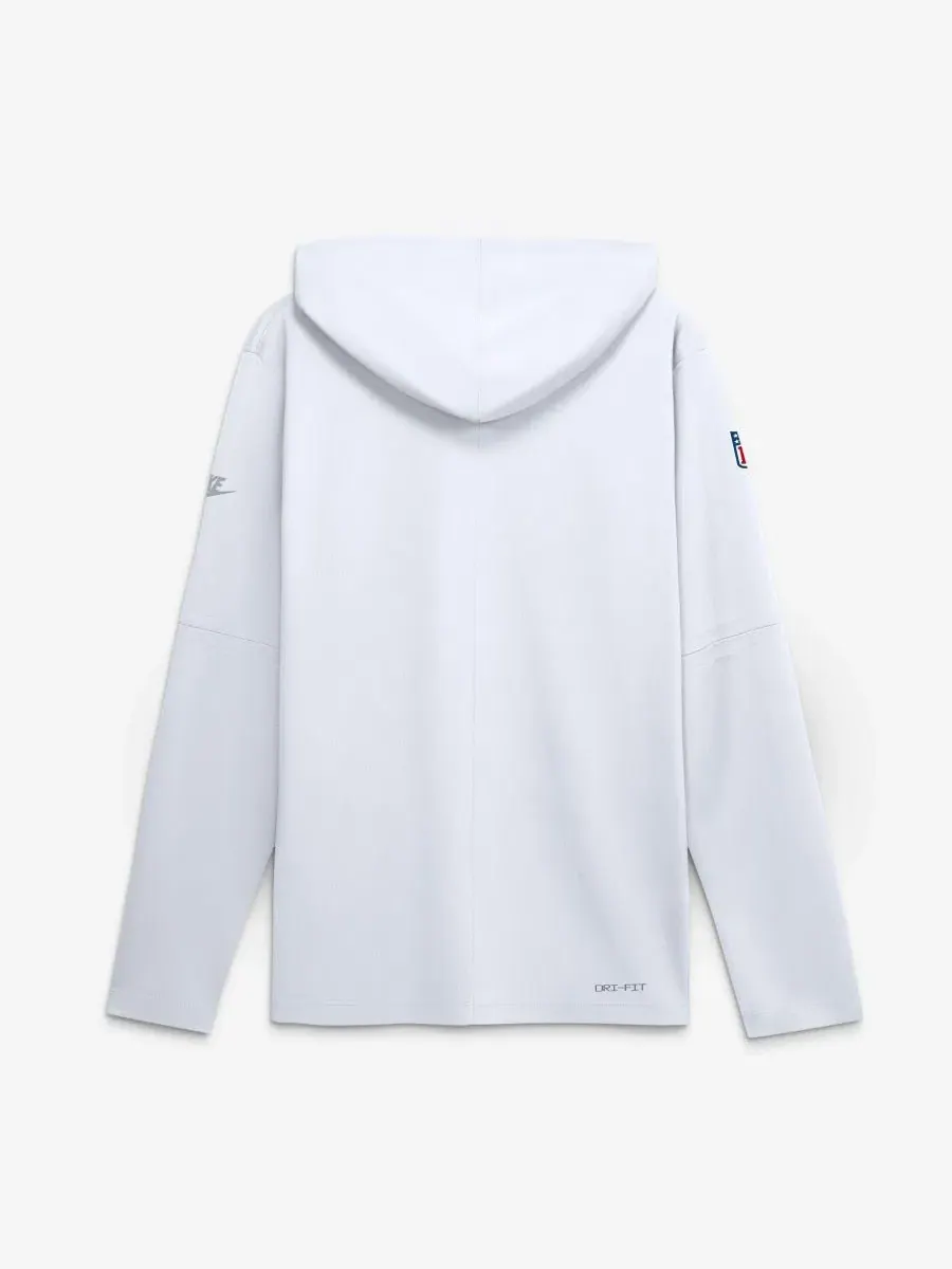 Футболка с капюшоном и длинным рукавом Nike — изображение 2 из 4, белый