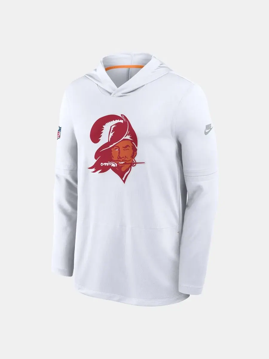 Футболка с капюшоном и длинным рукавом Nike — изображение 3 из 4, белый