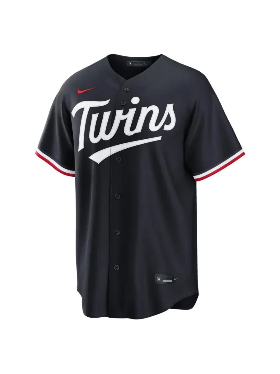 Мужская реплика джерси Minnesota Twins Alternate 2 Nike — изображение 3 из 3, темно-синий