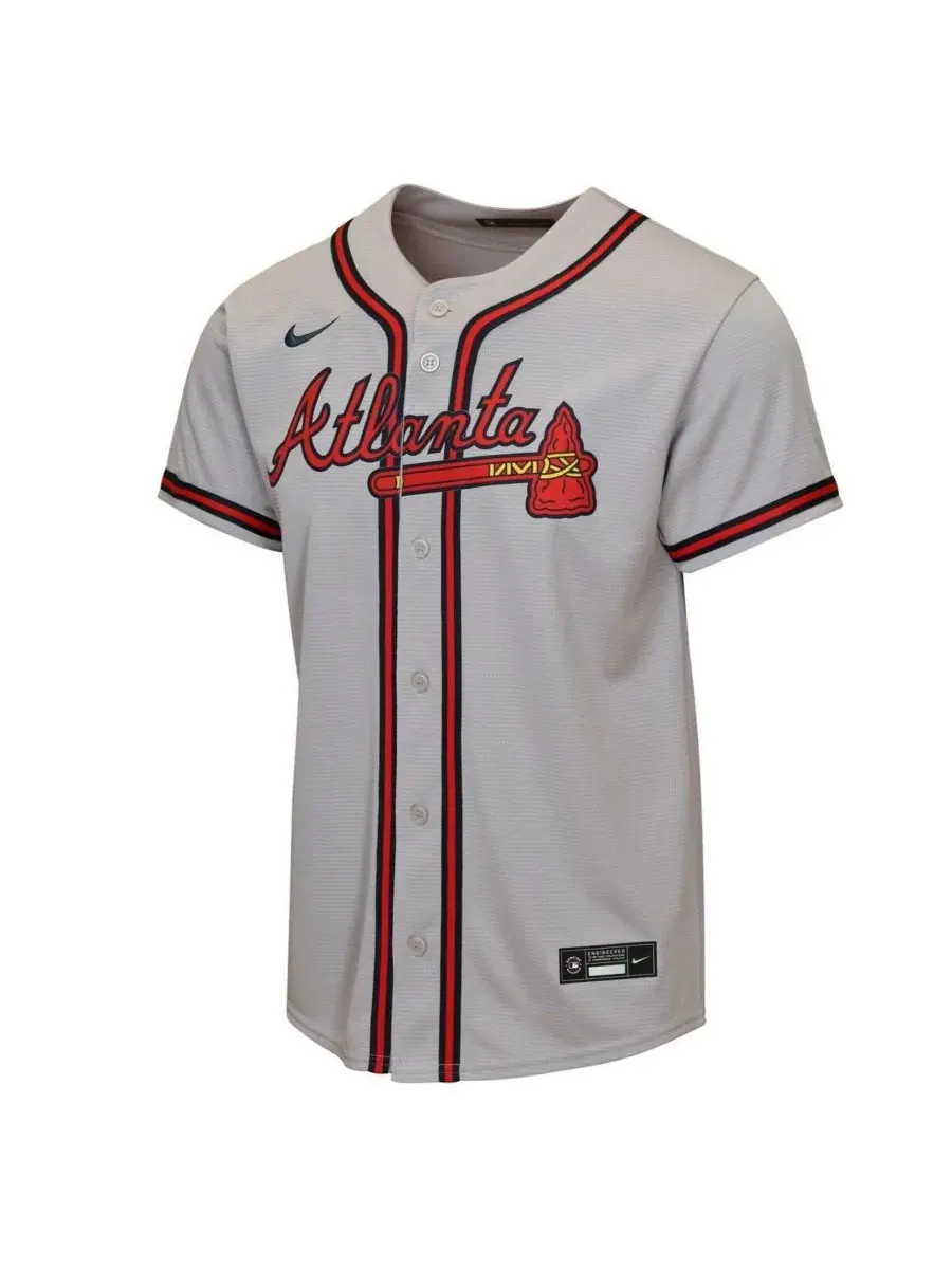 Бейсбольная джерси Nike Atlanta Braves Road Replica — изображение 2 из 3, серый