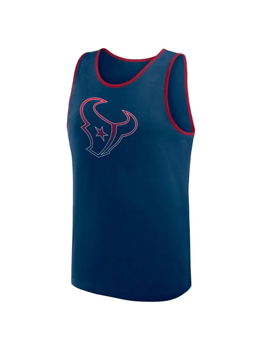 Logo Athletic Мужская темно-синяя майка Houston Texans Unmatched Success — изображение 2 из 3, темно-синий