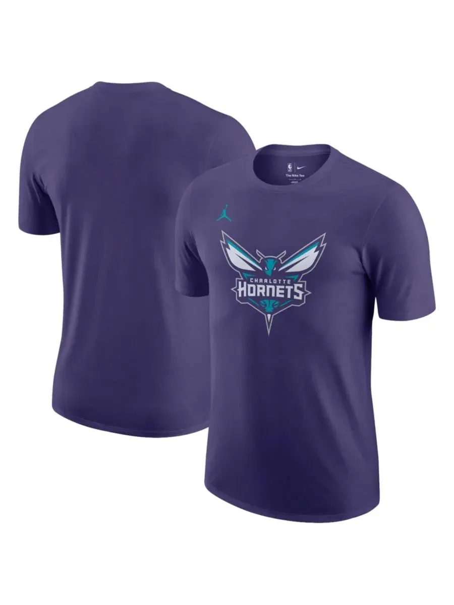 Футболка Nike с принтом Charlotte Hornets — изображение 1 из 3, фиолетовый