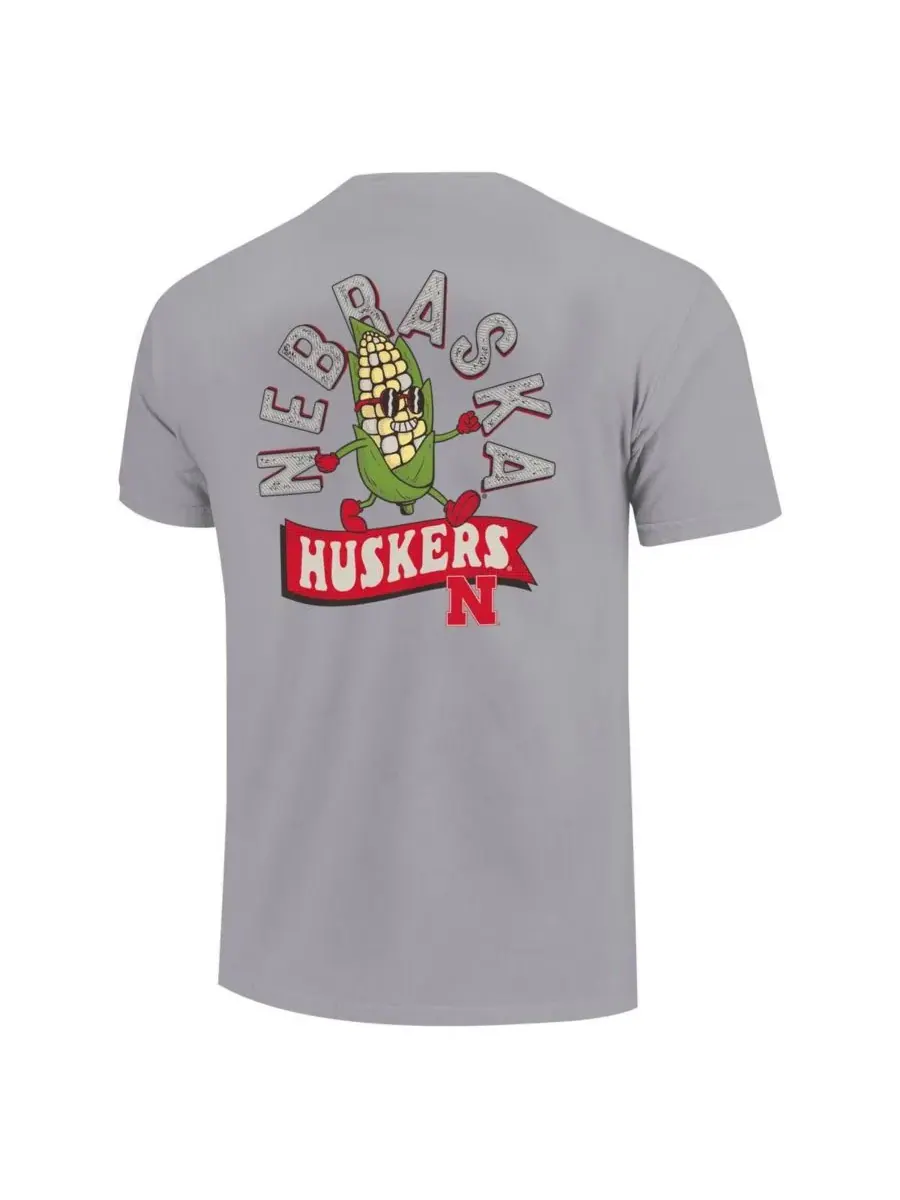 Image One Серая футболка Nebraska Huskers Hyperlocal Comfort Colors для мальчиков и девочек — изображение 3 из 3, серый
