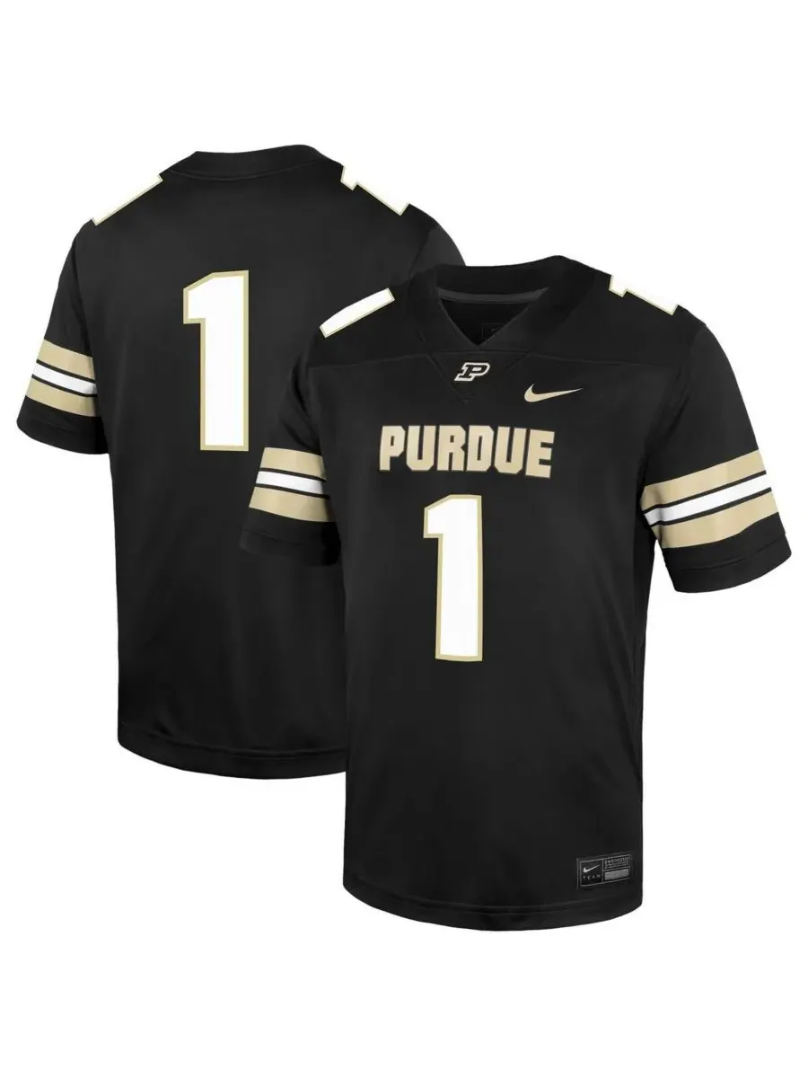 Nike Мужская черная реплика игровой майки Purdue Boilermakers Untouchable — изображение 1 из 3, черный