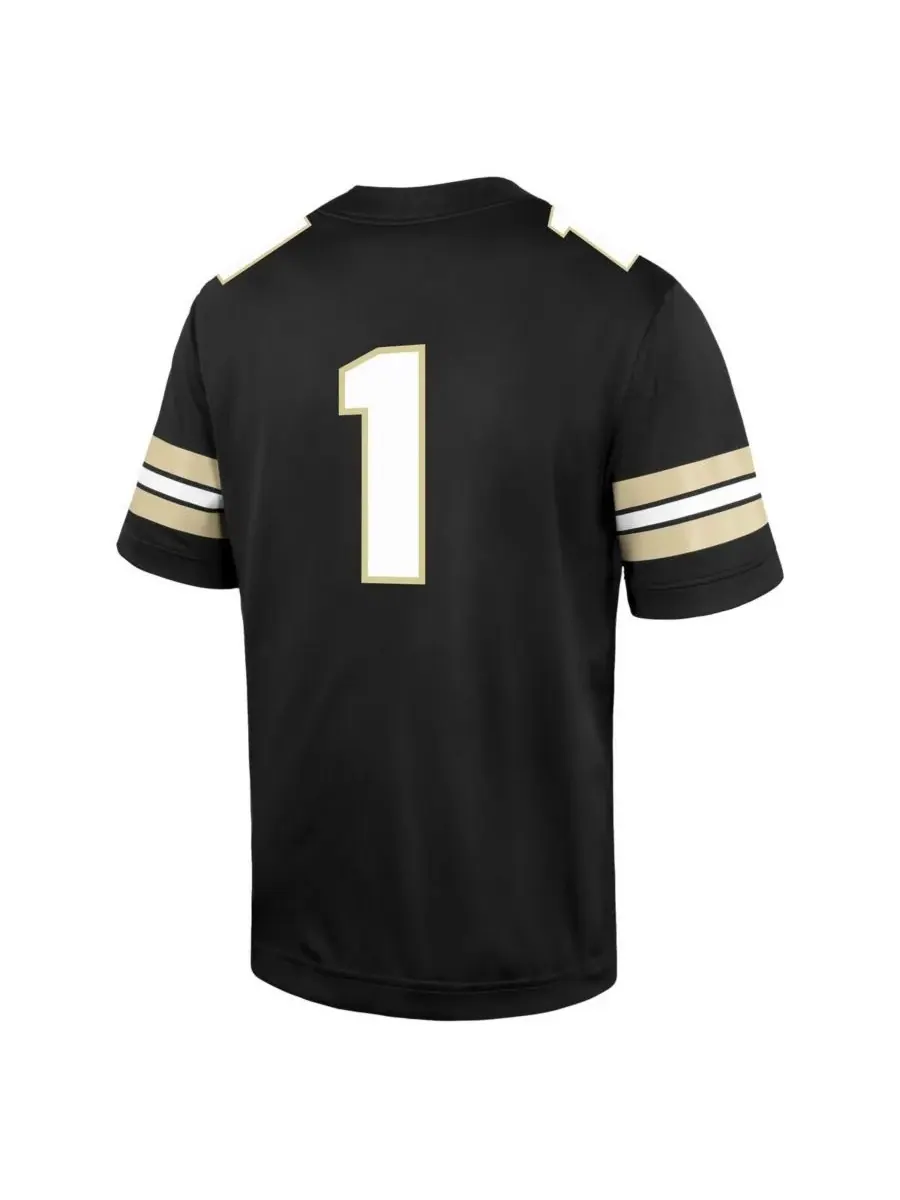 Nike Мужская черная реплика игровой майки Purdue Boilermakers Untouchable — изображение 3 из 3, черный