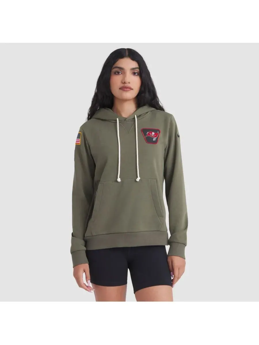 Nike Женская толстовка Olive Tampa Bay Buccaneers 2025 Salute to Service Sideline Standard Issue — изображение 1 из 5