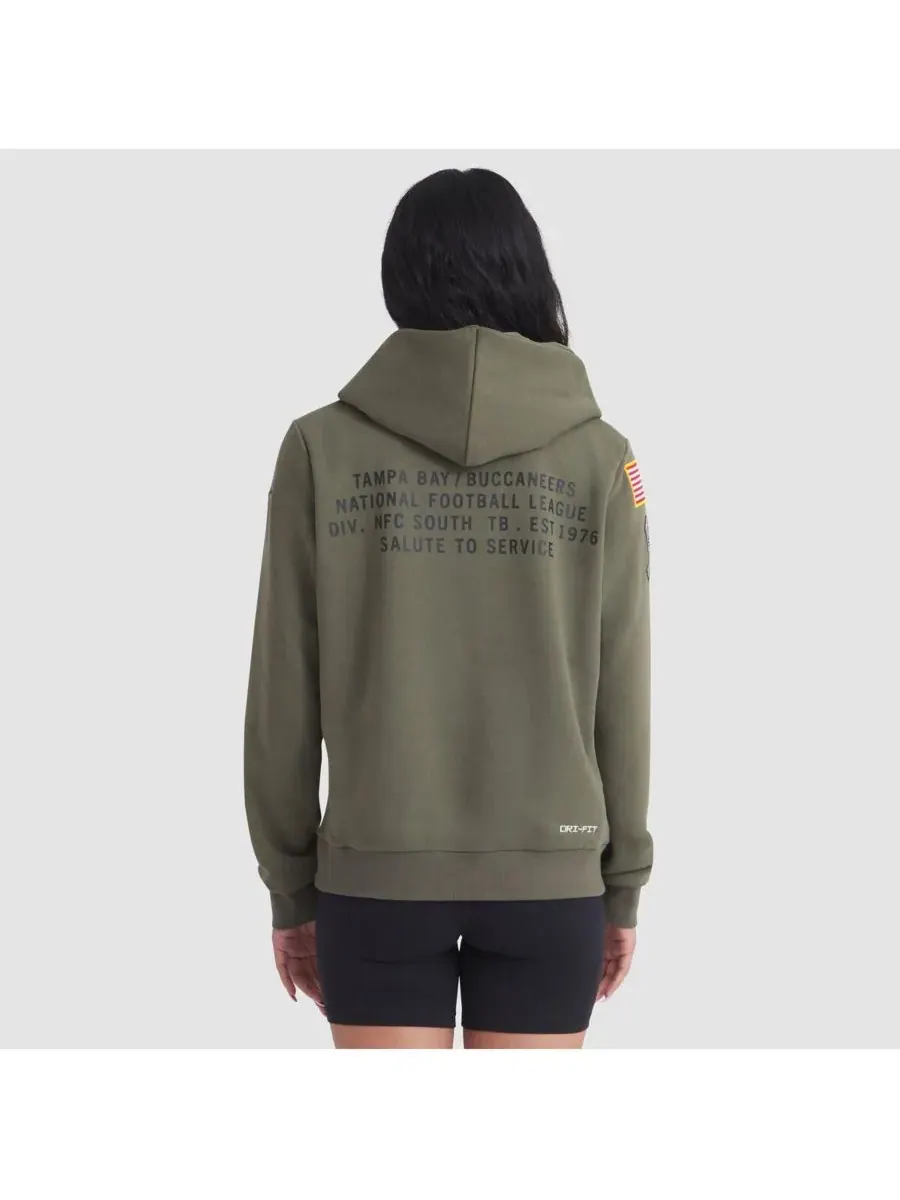 Nike Женская толстовка Olive Tampa Bay Buccaneers 2025 Salute to Service Sideline Standard Issue — изображение 2 из 5