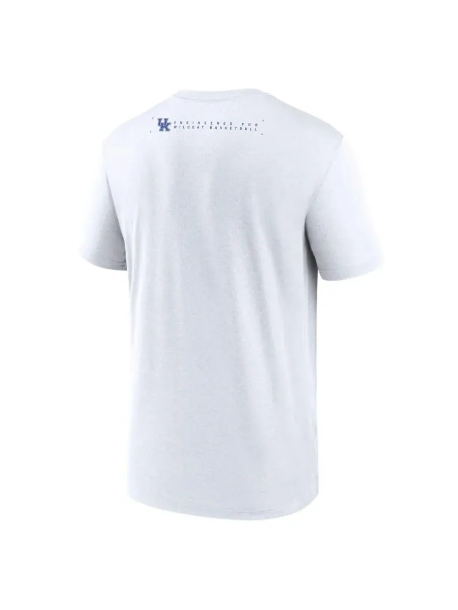 Nike Мужская белая футболка Kentucky Wildcats 2025 Courtside Basketball Legend Dri-FIT — изображение 3 из 3, белый
