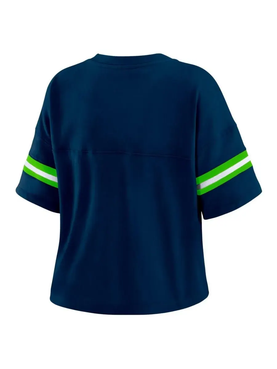 WEAR by Erin Andrews Женская темно-синяя футболка большого размера Minnesota Timberwolves с — изображение 3 из 3, темно-синий