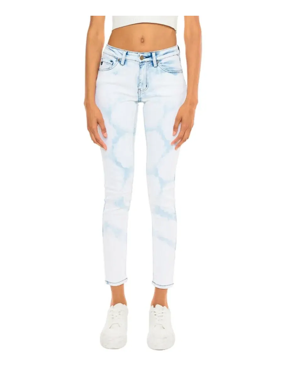 Джинсы скинни с завышенной талией, Ezra Mid Rise Super Skinny KanCan, Acid Wash — изображение 1 из 10