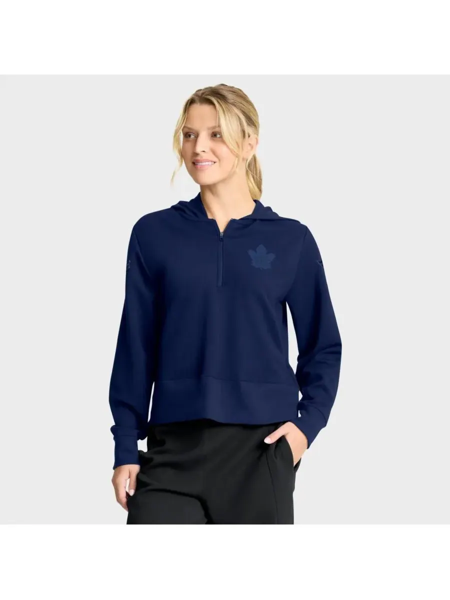 Fanatics Женская темно-синяя толстовка Toronto Maple Leafs Authentic Pro Road Tri-Blend с — изображение 1 из 5, темно-синий